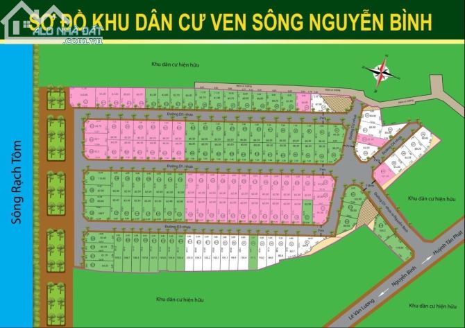 Bán đất Kdc ven sông Nguyễn bình
