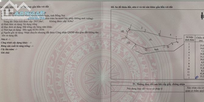 Bán đất vườn xã Phú Ngọc huyện định quán tỉnh Đồng Nai - 1