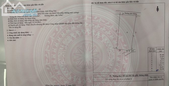 Bán đất vườn xã Phú Ngọc huyện định quán tỉnh Đồng Nai - 3