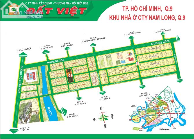 Bán đất nền dự án Nam Long, Phường Phước Long B, Q9 (TP Thủ Đức), sổ đỏ chính chủ bán