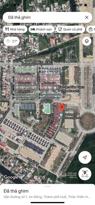 BÁN NHÀ Biệt thự 2 tầng AN CỰU CITY - Huế - DT: 280m - Ngang 14m - 4