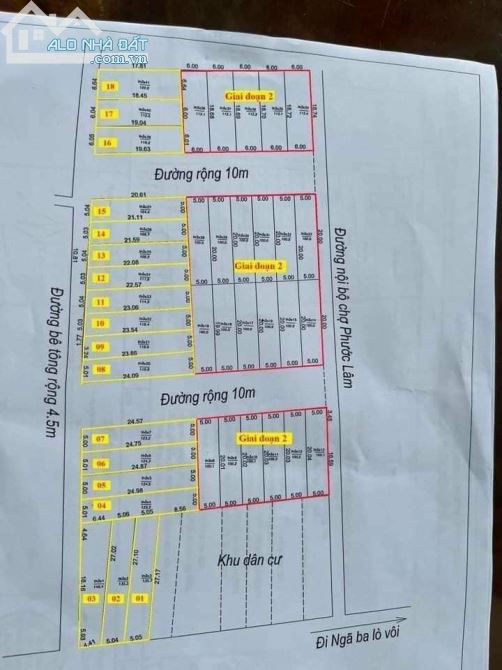 Mở bán đất mặt tiền hương lộ 5 ngay chợ Phước Lâm xã Phước Hưng đường 30m