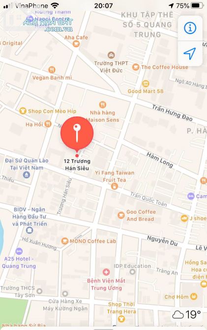 Bán Đất Mặt Phố Trương Hán Siêu 145M2 MT 4.8M 61.5 Tỷ Thông Tin Chuẩn