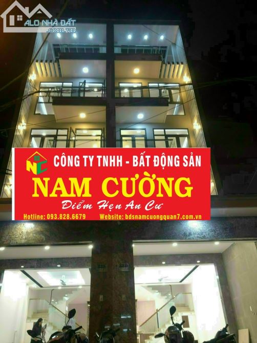 Bán nhà đường số phường tân kiểng Q7 dt 4.5x17 m trệt 4 lầu  giá 14,5