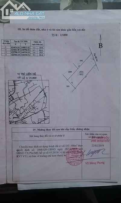 LÔ ĐẤT HƠN 1 SÀO, DT: 19X53, 100TC NGAY TDC TÂN PHƯỚC (MR TỦNG) - 2