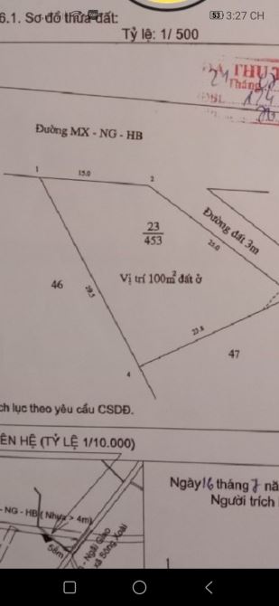 LÔ MT MỸ XUÂN NGÃI GIAO 15 X45 ( MR TÙNG) - 2