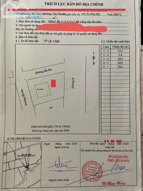 LÔ ĐẤT 3 MT LÊ THÁNH TÔNG RẤT ĐẸP VỊ TRÍ NGAY TT PHÚ MỸ - 1