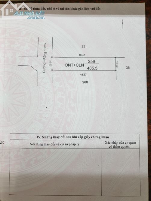 BÁN ĐẤT gần ĐẠI LỘ ĐÔNG TÂY,HÒA THẮNG, TP BMT, 10x48m, thổ cư 150m2, giá 2480tr. - 2