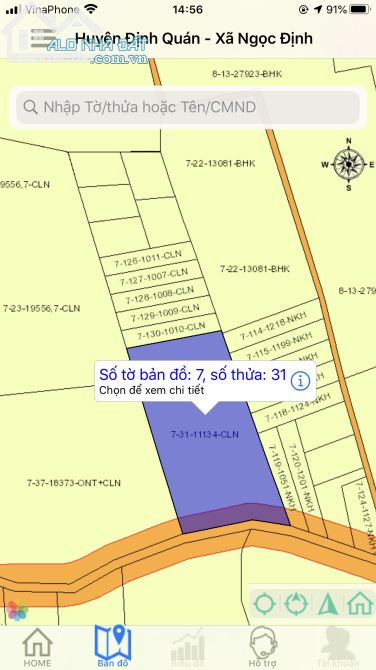Bán đất vườn xã Ngọc định huyện định quán tỉnh Đồng Nai
