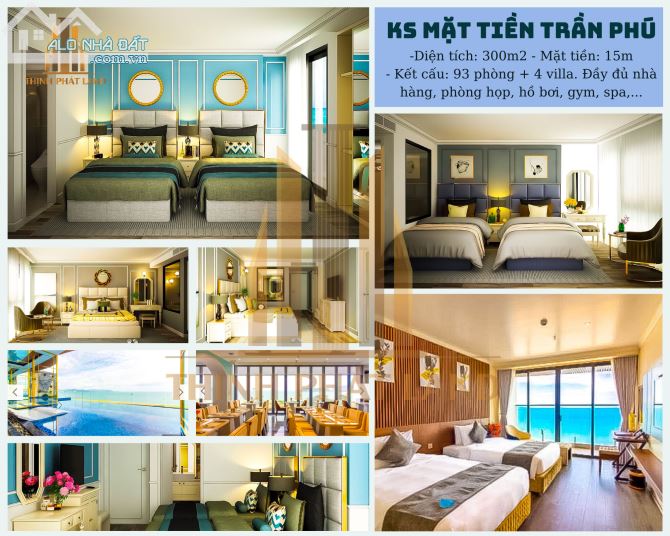 Cần bán KS đạt chuẩn 4* mặt tiền Trần Phú thuận lợi kinh doanh