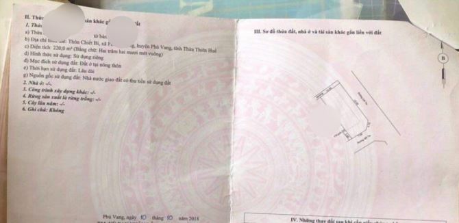 Đất 2 mặt tiền  Chiết Bi, Phú Thượng, TP Huế.