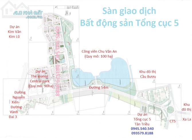 Tư vấn miễn phí thông tin bán liền kề, nhà vườn, biệt thự dự án Tổng cục 5 Tân Triều - 5