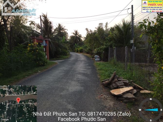 Hơn 3 công đất mặt tiền nhựa 6m và mặt tiền sông thuộc xã Xuân Đông, huyện Chợ Gạo, TG