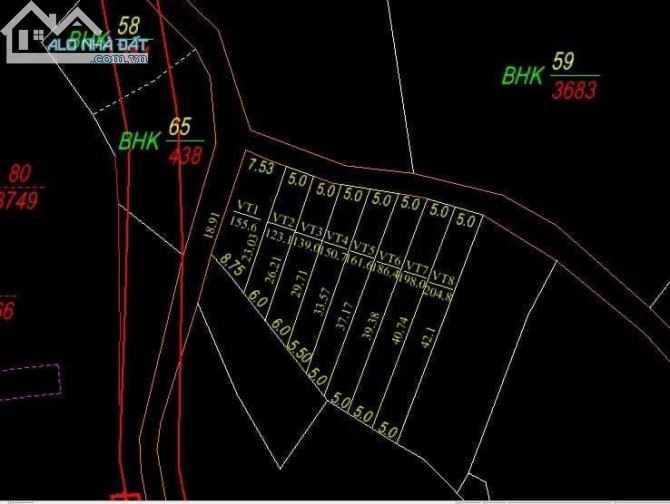 Bán Sỉ 8 lô đất đẹp mặt tiền Long Tân - Láng Dài, cách Quốc Lộ 55 - 500m 1050/1 lô