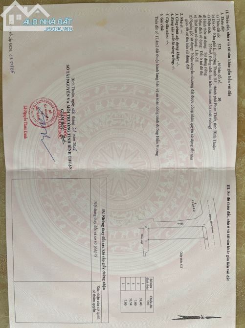 Cần Bán 223m2 3 Mặt Tiền Đường Hiền Vương Cạnh Sông Biển Thoáng Mát Quanh Năm TPPhan Thiết