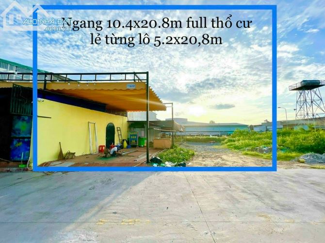 Hạ giá 4,3tỷ xuống 3,8tỷ Đất Sau Chợ Tân Hiệp, Diện tích: 10,4m x 20,8m. 3,8tỷ/lô - 1