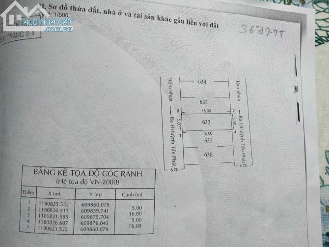 Đất đường Huỳnh Tấn Phát, Nhà Bè, 80m2 giá 4.8 tỷ,sổ riêng.