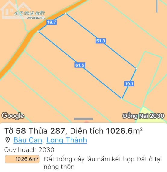 Đất Long Thành quá rẻ 1026m2, Chỉ 2.5 tỷ, Cách Q.2 chỉ 30 phút - 4