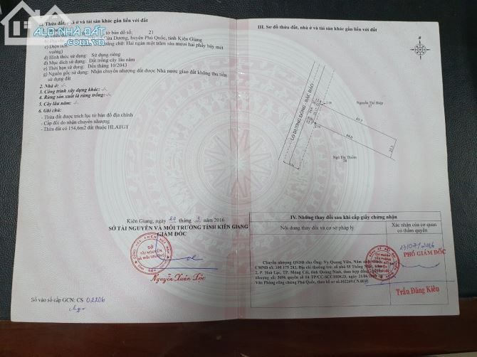Bán đất mặt tiền nguyễn trung trực nd Phú Quốc