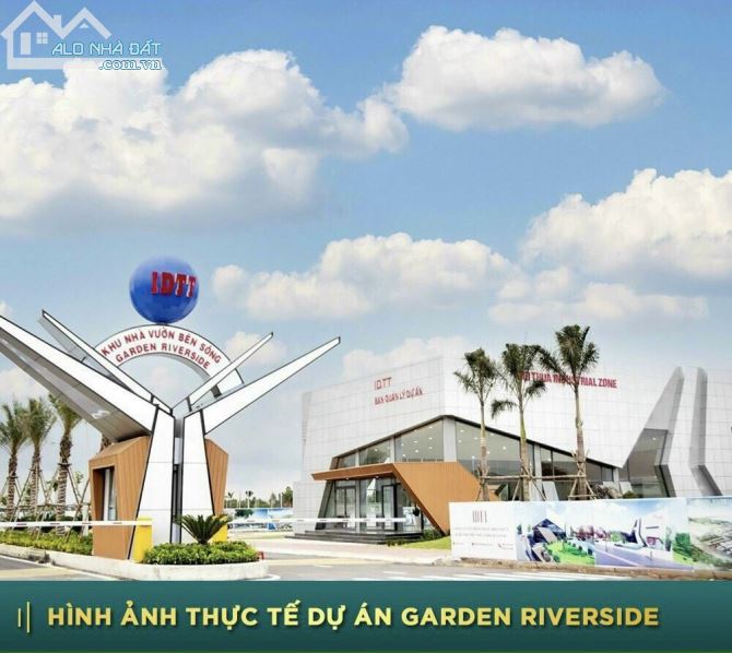 Đất Khu đô thị ven sông GARDEN RIVERSIDE Thị trấn THỦ THỪA - LONG AN chỉ 1ty5/100m2 - 1