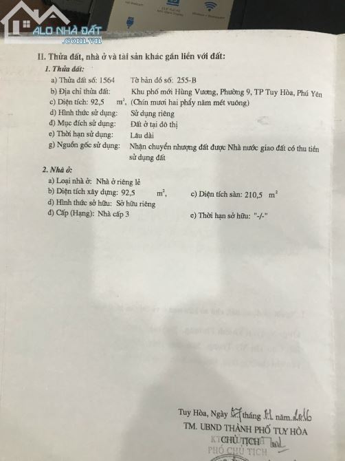 Cần bán nhà phố 3 tầng tại số 77 Võ Văn Tần, Phường 9, TP Tuy Hòa, Phú Yên - 3