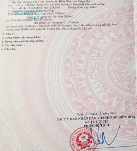 BÁN RẺ NHÀ ĐẤT TÂN HIỆP SỔ HỒNG RIÊNG THỔ CƯ ĐƯỜNG NHỰA 5m, SÂN ĐẬU 3 OTO