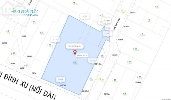 Bán dãy nhà trọ hẻm 59/12 Trần đình xu, Q1, DT 16m x 26m (427m2) 48 tỷ