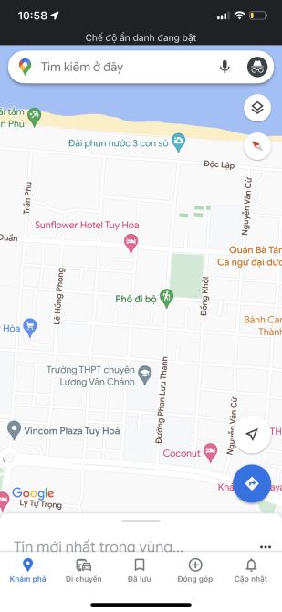 Nhà Mặt tiền TRƯỜNG CHINH , Phường 7, TP Tuy Hòa, Phú Yên,cách Vincom 600m, Chợ đêm 400m - 1