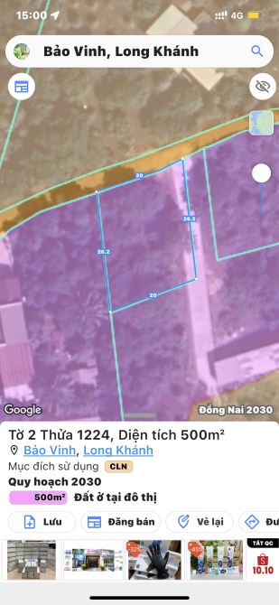 ✨ 20 x 26.2m, KDC (Qh: full hồng), GÓC 2 MT bê tông, sát KCN Long Khánh, GIÁ: chỉ 2.9 TỶ - 4