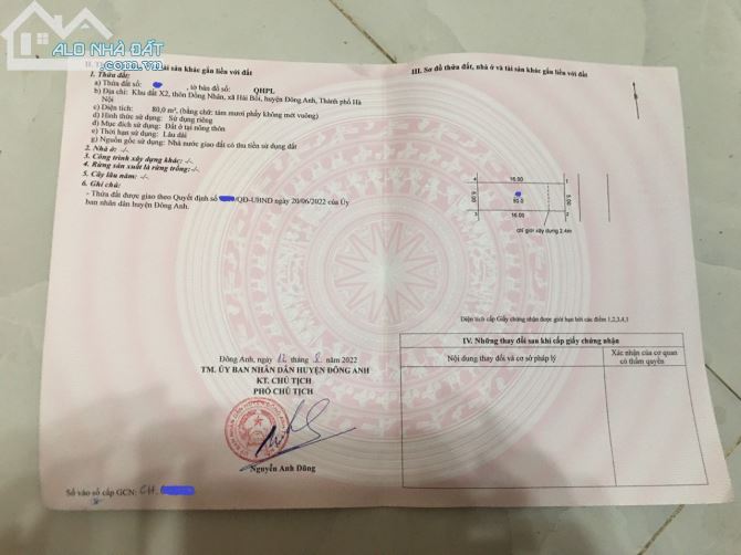 Bán đất X2 Đồng Nhân Hải Bối làn 1 view dự án thành phố Thông Minh - 4