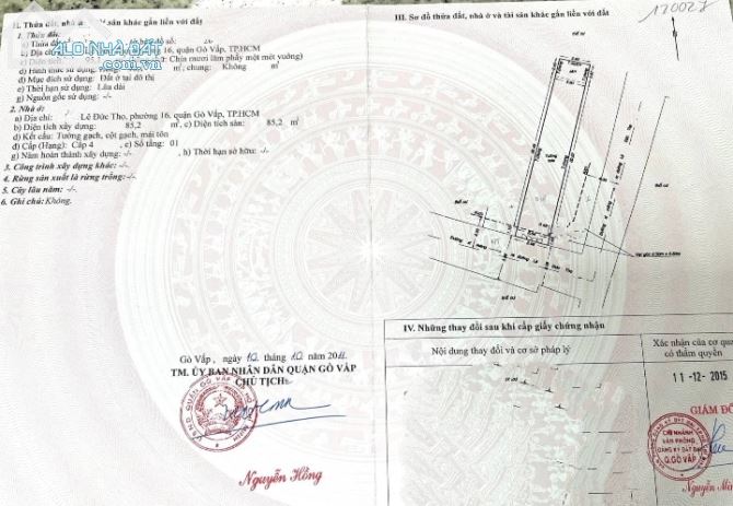 Giảm sốc ↓800Tr BÁN ĐẤT 95M2(sổ web) chỉ 6.3 tỷ TẶNG NHÀ C4 HXT F16 GV Quá rẻ LH - 3