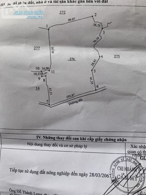 Bán đất xã Xuân bảo huyện Cẩm Mỹ tỉnh đồng Nai. - 2