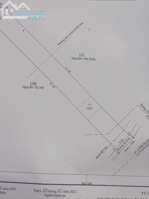 Lô đất vườn măng cụt tại 1/Đường Hưng Định 11, Cách Sông Búng 300m, đường bê tông 5m - 4