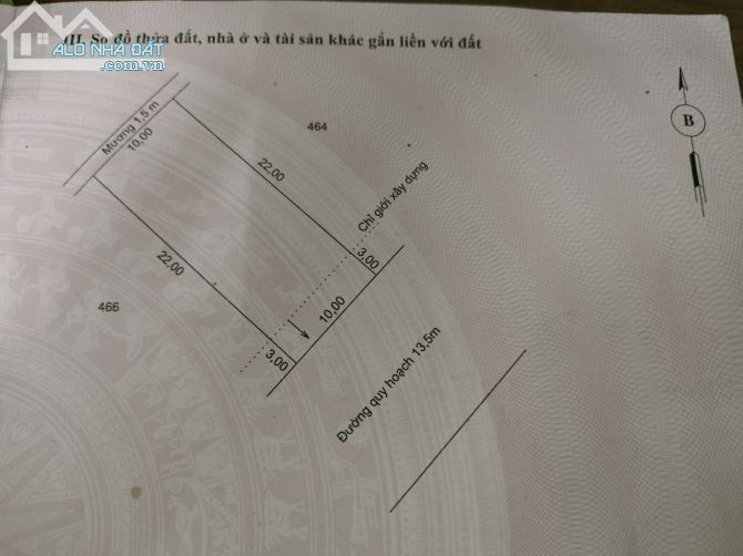 Đất KQH Tam Bảo, Vinh Giang, Phú Lộc, Huế. Diện tích : 250 m2 (10 m* 25 m)  Hướng đông nam - 2