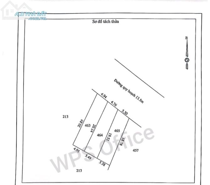 Đất KQH Nam Cao cạnh khu công nghiệp Gilimex  Phú Bài, TX Hương Thủy, Huế. Đường QH 13,5m - 1