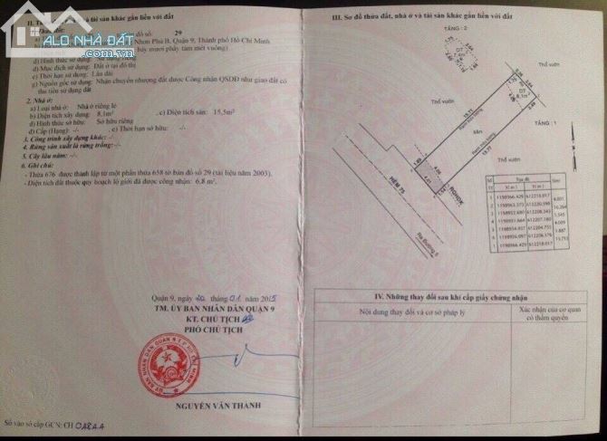 bán đất mặt tiền hẻm 75 Trương Văn Hải TNPB , Quận 9 - Diện tích: 70.8m2 thổ cư ngang 4x17 - 3