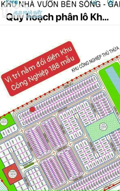 Bán gấp lô đất Kdc Thị Trấn Thủ Thừa 7.5x20 150m2 Giá 2 tỷ 480tr MT nhựa SHR NHẬN KÝ GỬI - 2