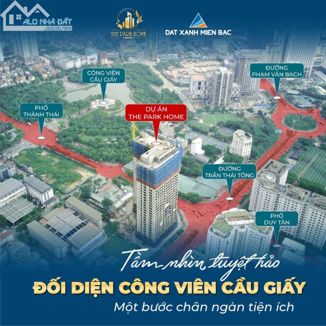 Cho thuê chung cư The Park Home Cầu Giấy Hà Nội _ Giá 14 triệu / tháng