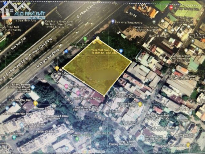 Cho thuê Đất mặt tiền Phạm Văn Đồng, gần GiGa Mall. Chỉ 65k/m2/tháng. Dt 4668m2