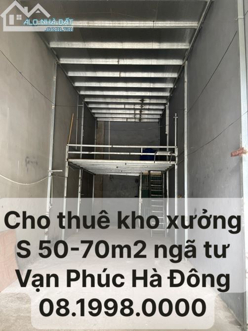 Cho thuê kho xưởng 50m² -100m² - 200m² 410m² khu vực ngã tư Bưu Điện Hà Đông - 1