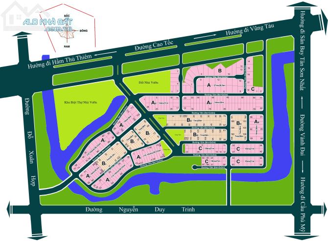 Siêu thị đất nền mua bán dự án đại học Bách Khoa đường Đỗ Xuân Hợp , Sổ đỏ