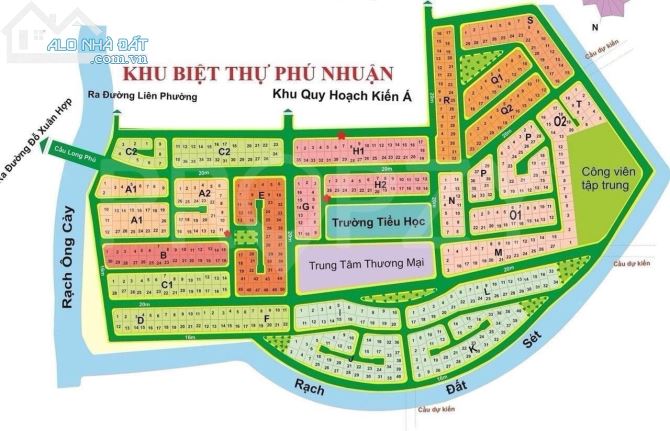 Chuyên đất nền dự án KDC Phú Nhuận-Phước Long B,Đỗ Xuân Hợp,Liên Phường quận 9.