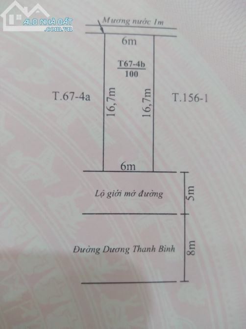 Bán 100m2 đất mặt tiền Dương Thanh Bình, Thủy Lương, Hương Thủy, Huế. - 2