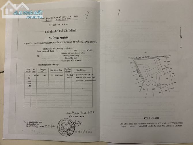 Bán đất sau chợ Linh Trung, Phường Linh Trung TP Thủ Đức. DT: 12 X 21 = 250 m2 - 3
