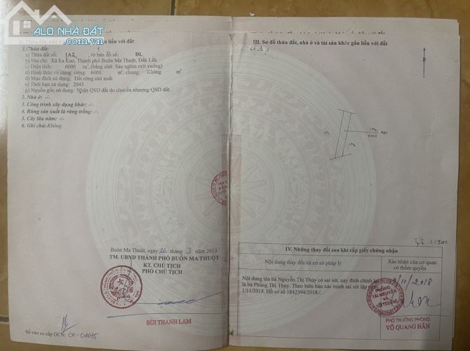 BÁN 2 LÔ ĐẤT SÀO LIỀN KỀ KHU LÂM VIÊN EAKAO TPBMT - 1