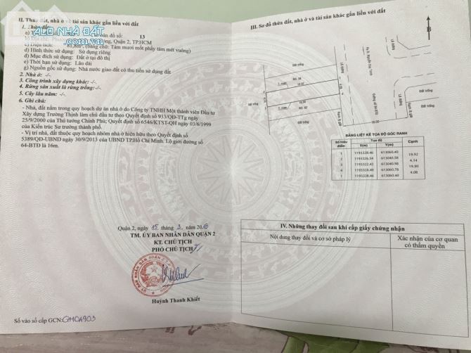 "bán đất mặt tiên đường số 64, Phường Bình Trưng Đông, Quận 2  -Đất năm trong khu dân cư đ - 1