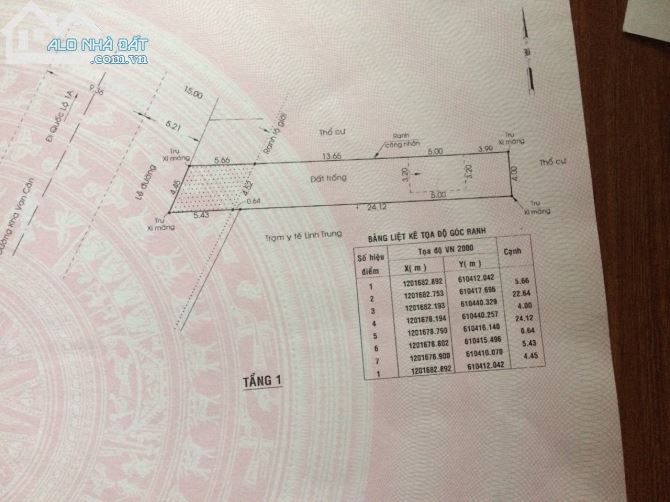 Bán Đất đường Kha Vạn Cân,  Phường linh Trung ,Thủ Đức. 117 m2, giá: 15.5  tỷ - 3