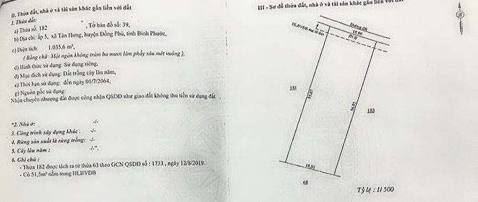 ĐẤT TÂN HƯNG 18X55 ĐƯỜNG NHÀ NƯỚC. SHR GIÁ 342TR