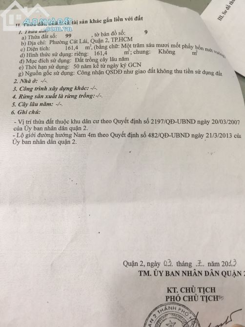 "Bán đất đường 12, Phường Cát Lái, Quận 2. 161 m2 giá: 8.5 tỷ - 3