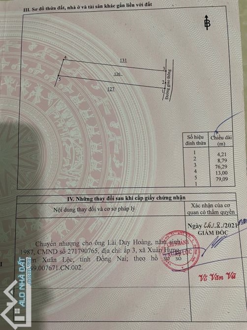 Bán 1 sào xuân tâm gần hồ gia ui,xuân lộc,đồng nai